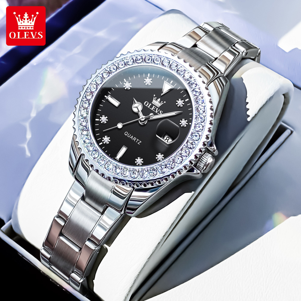 Watch Bezel Insert - OLEVS Luxury Brand Quartz Watch for