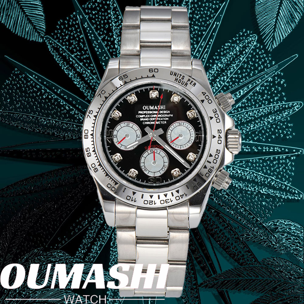 Watch Bezel Insert - Luxury VK63 WATCH 39.3mm quartz Chronograph