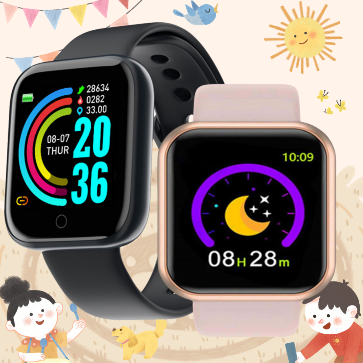 Watch Smart Y68 - 2025 New Digital Watches Smart LED