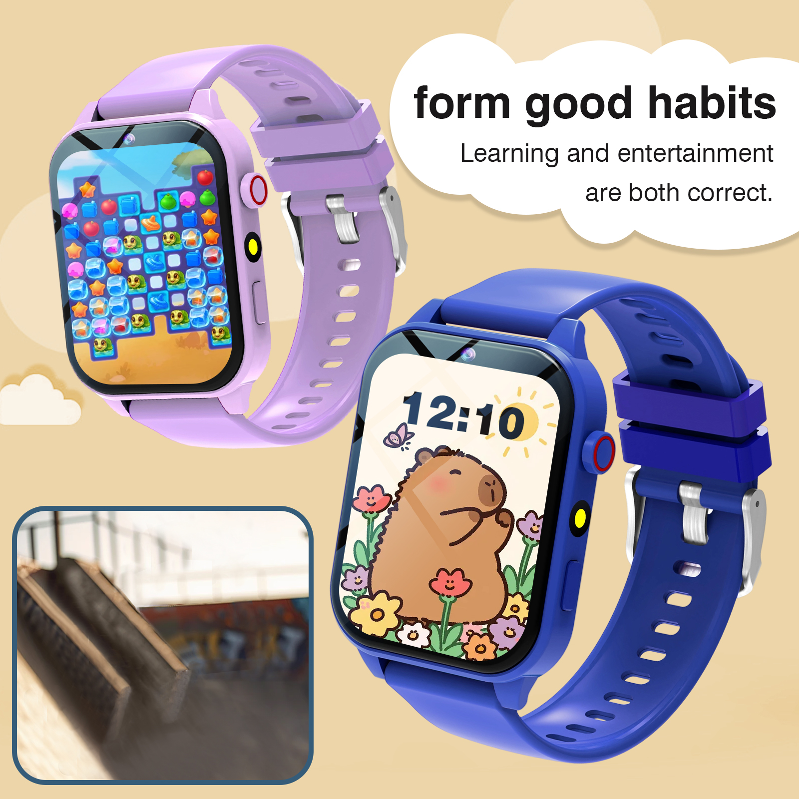Smartwatch Watches Digital - Kids′s Smart Watch 18 Games Camera