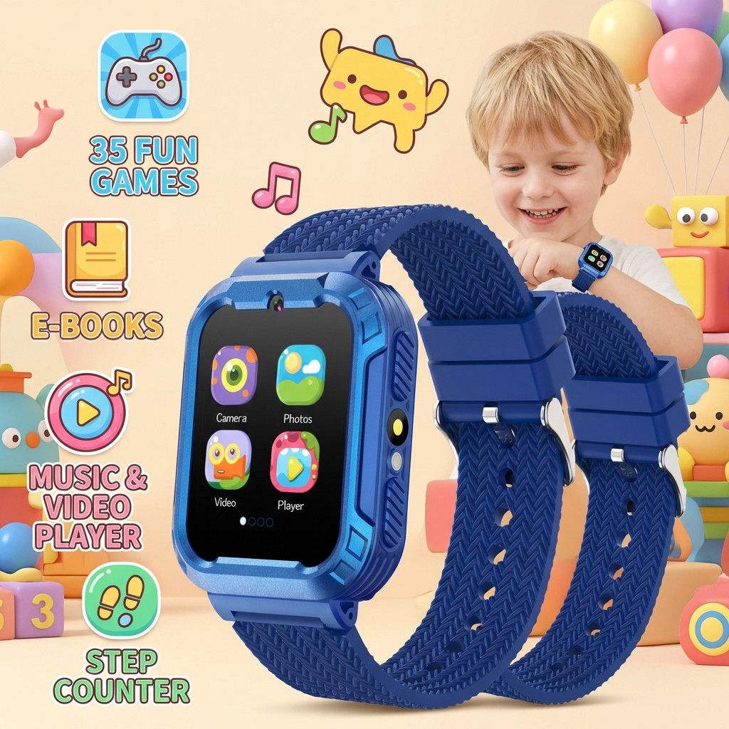 Smartwatch Watches Gift For Girls - Children Smart Watch 35 Games Video