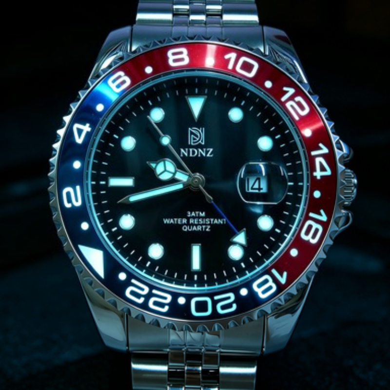 2026 Men's GMT style quartz wa - Watch Bezel Insert incelemesi ve fiyatı