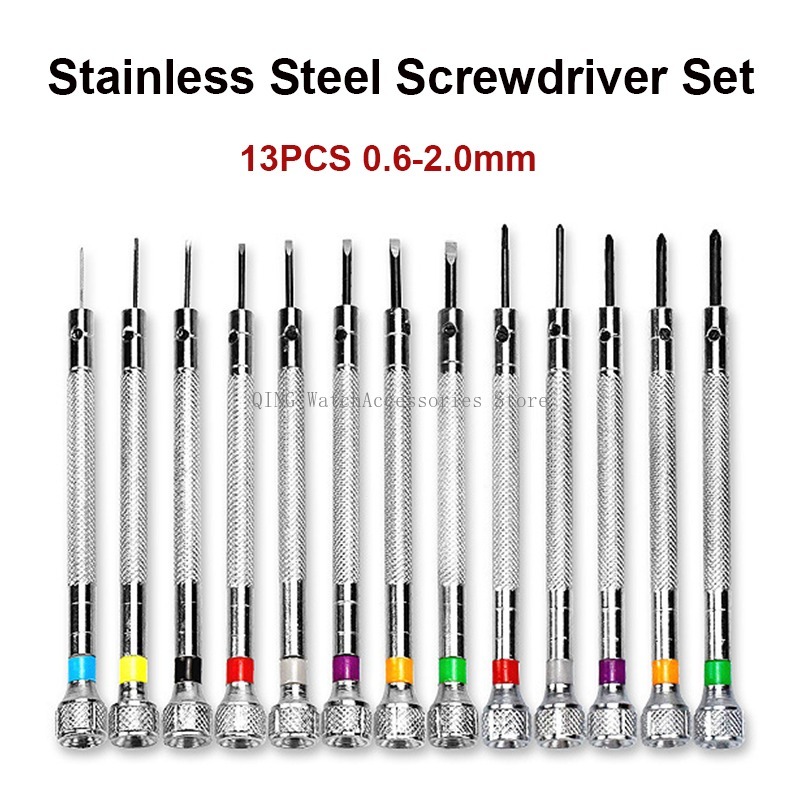 13Pcs 0.6mm-2.0mm Watch Repair - Watchmaker Screwdriver incelemesi ve fiyatı