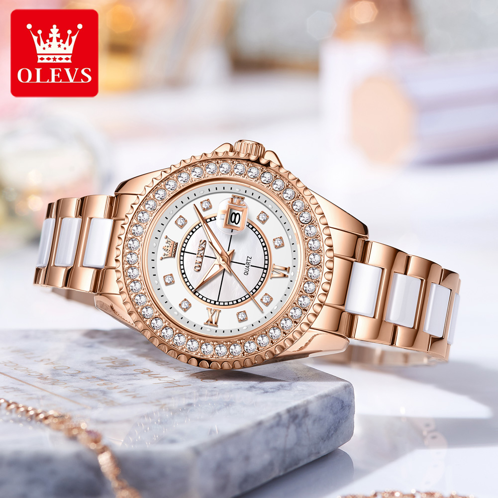 OLEVS 3685 Luxury Women's Watc - Watch Bezel Insert incelemesi ve fiyatı