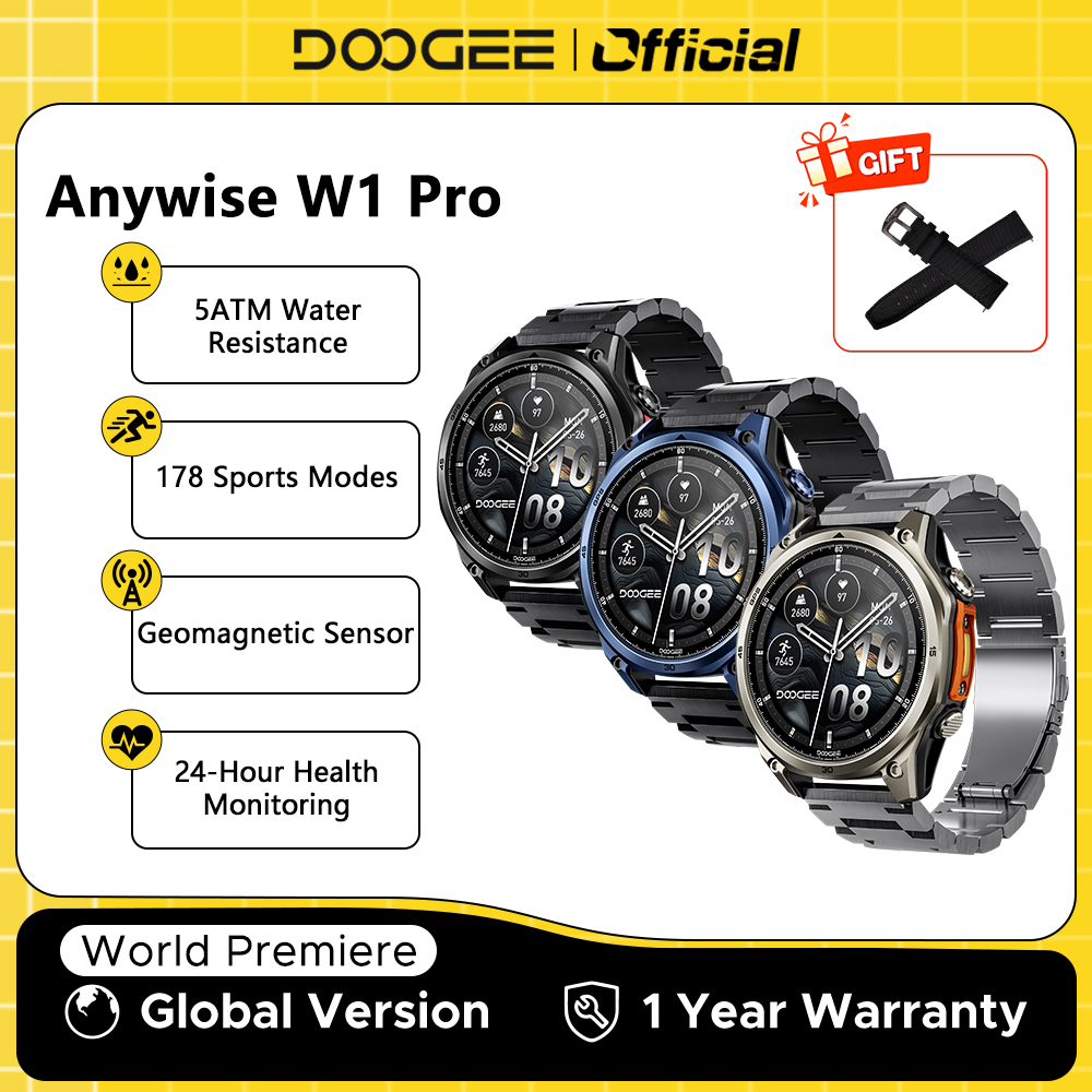 DOOGEE ANYWISE W1 PRO Smartwat - Smartwatch Health Watches incelemesi ve fiyatı