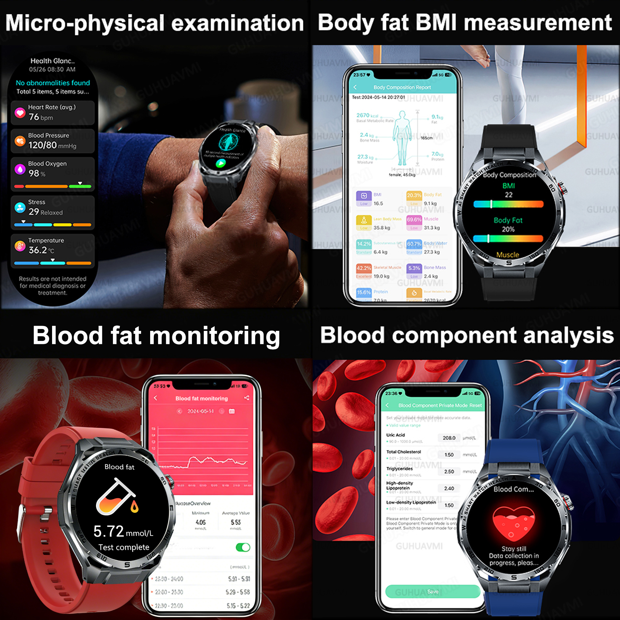 2026 New Body Fat AI Analysis  - Smartwatch Health Watches incelemesi ve fiyatı