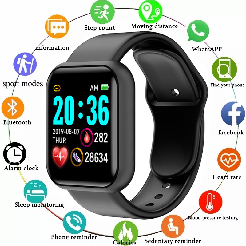 Y68 Smart Watch Men Women Hear - Watch Smart Y68 incelemesi ve fiyatı
