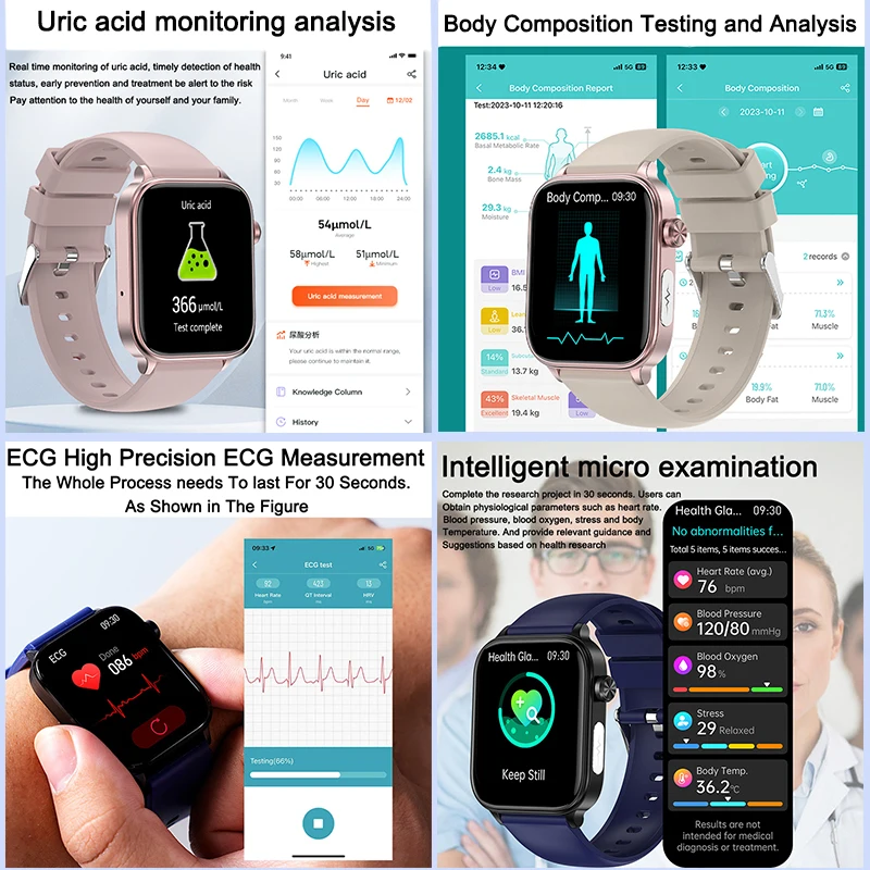 2025 New ECG+PPG Monitoring Sm - Smartwatch Health Watches incelemesi ve fiyatı