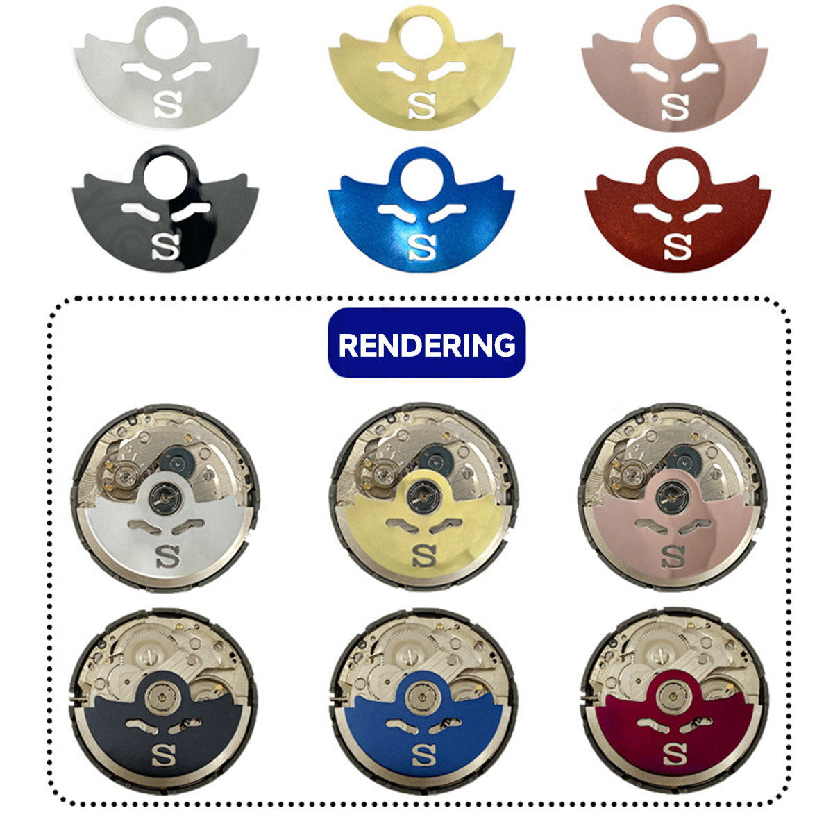 Movement Oscillating Rotors Au - Watch Movement Rotor incelemesi ve fiyatı