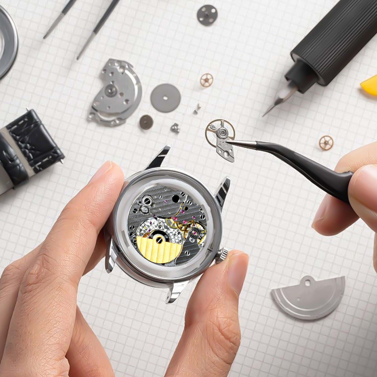 5015A micro rotor automatic me - Watch Movement Rotor incelemesi ve fiyatı