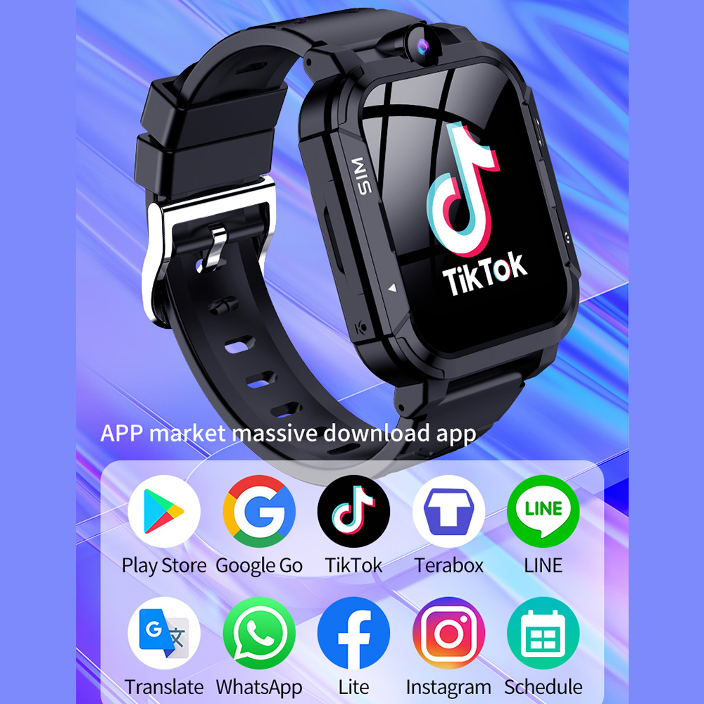 4G Kids Smart Watch 1+8GB GPS  - Smartwatch Watches Gift For Girls incelemesi ve fiyatı