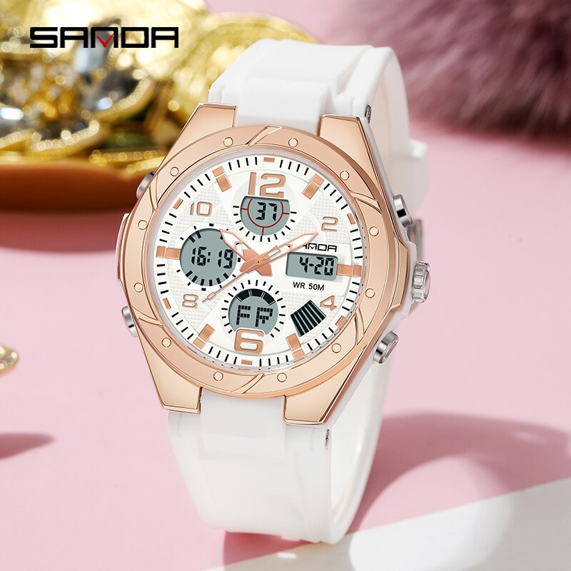 SANDA Luxury Ladies LED Digita - Casio Watches Smartwatch incelemesi ve fiyatı
