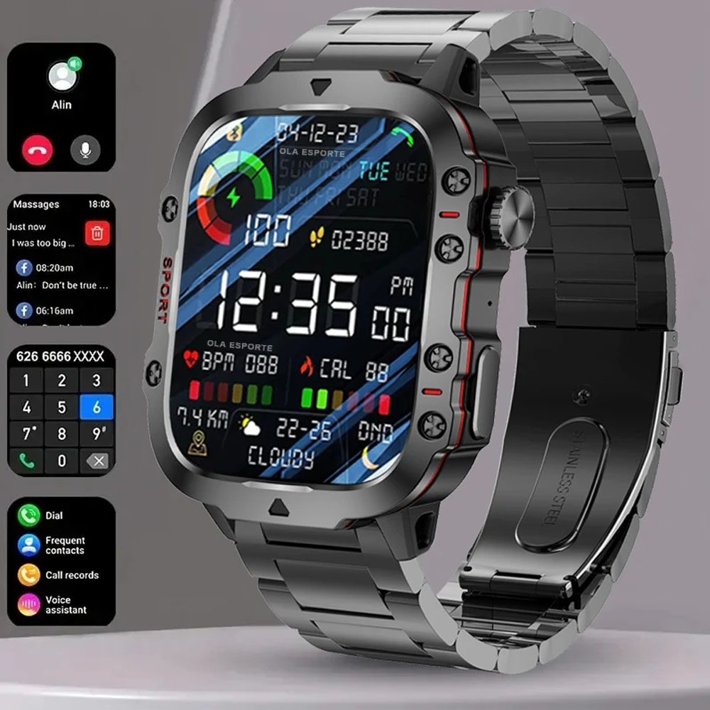 2025 New Military Smart Watch  - Smartwatch El incelemesi ve fiyatı
