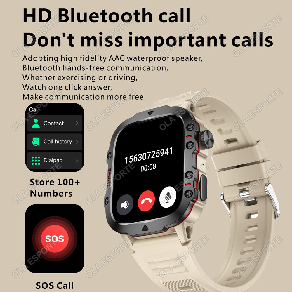 2025 New Military Smart Watch  - Smartwatch El incelemesi ve fiyatı