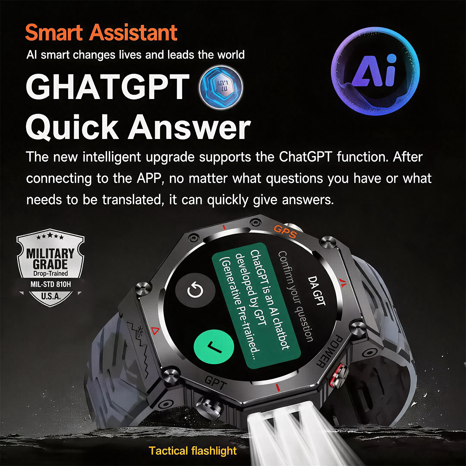 Military Smart Watch T-Rex 3 B - Watch Esim incelemesi ve fiyatı