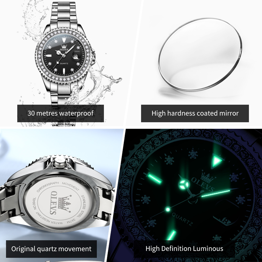 OLEVS Luxury Brand Quartz Watc - Watch Bezel Insert incelemesi ve fiyatı