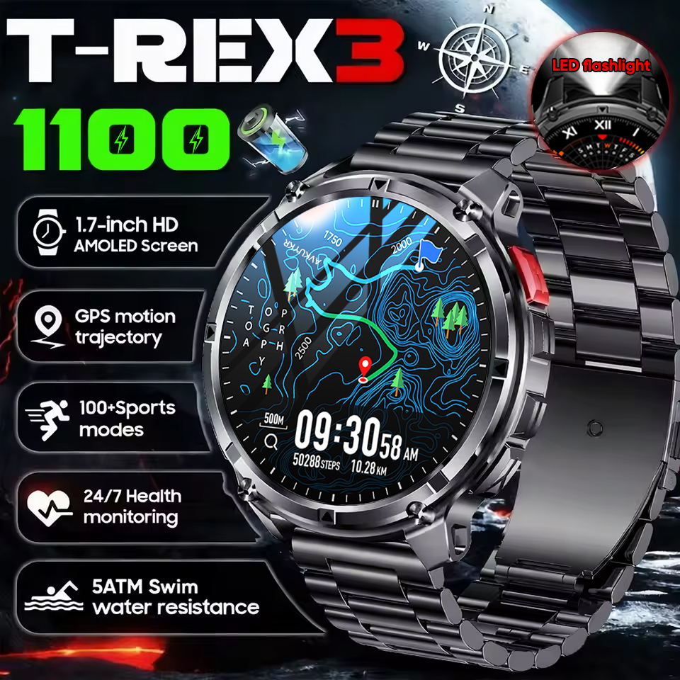 2026 New T-Rex3 Ultra 1100mAh  - Smartwatch New Watches 2025 incelemesi ve fiyatı