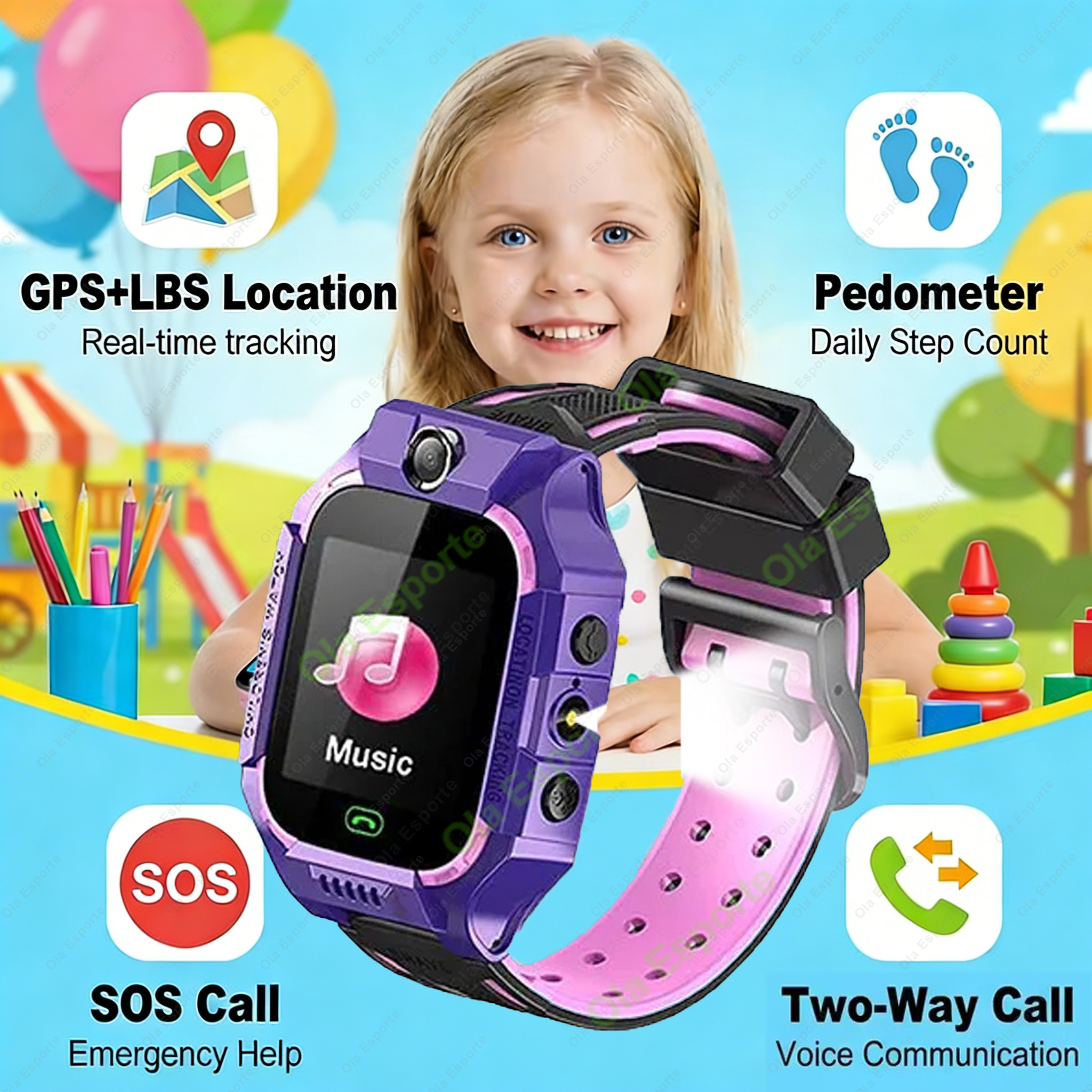 2G Kids Smart Watch GPS Tracke - Smartwatch Watches Gift For Boys With Gps incelemesi ve fiyatı