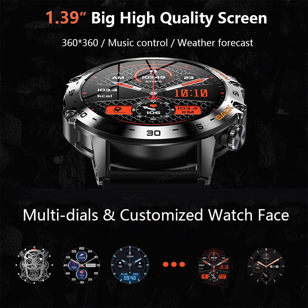 MEVADEN Steel 1.39 inch Men Lu - Smartwatch Health Watches incelemesi ve fiyatı