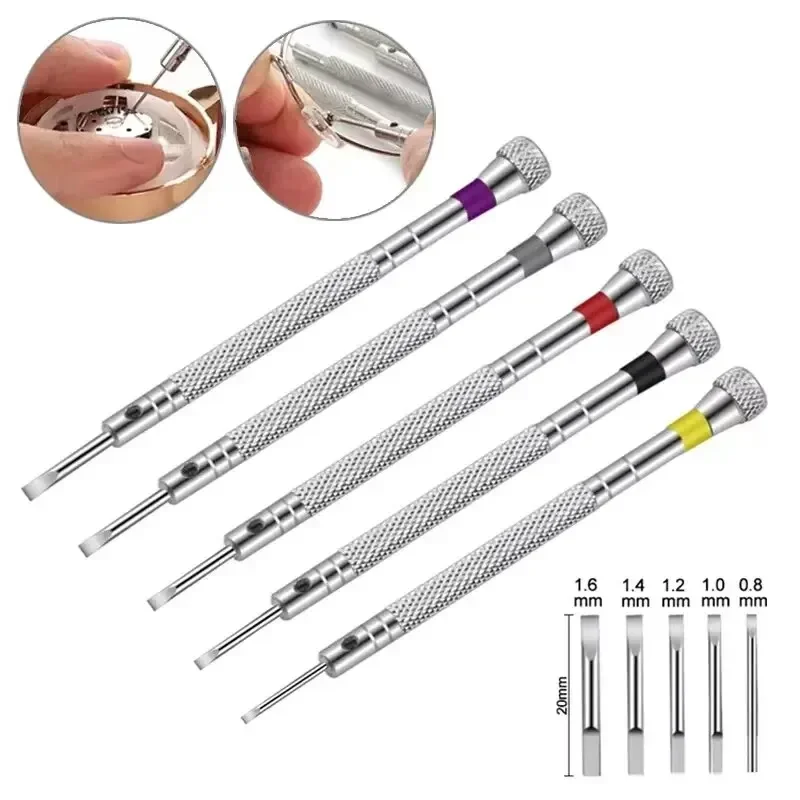 5pcs/set 0.8-1.6mm Steel Screw - Watchmaker Screwdriver incelemesi ve fiyatı