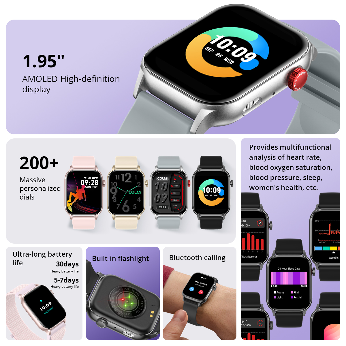 2024 COLMI P78 1.95'' HD AMOLE - Smartwatch El incelemesi ve fiyatı