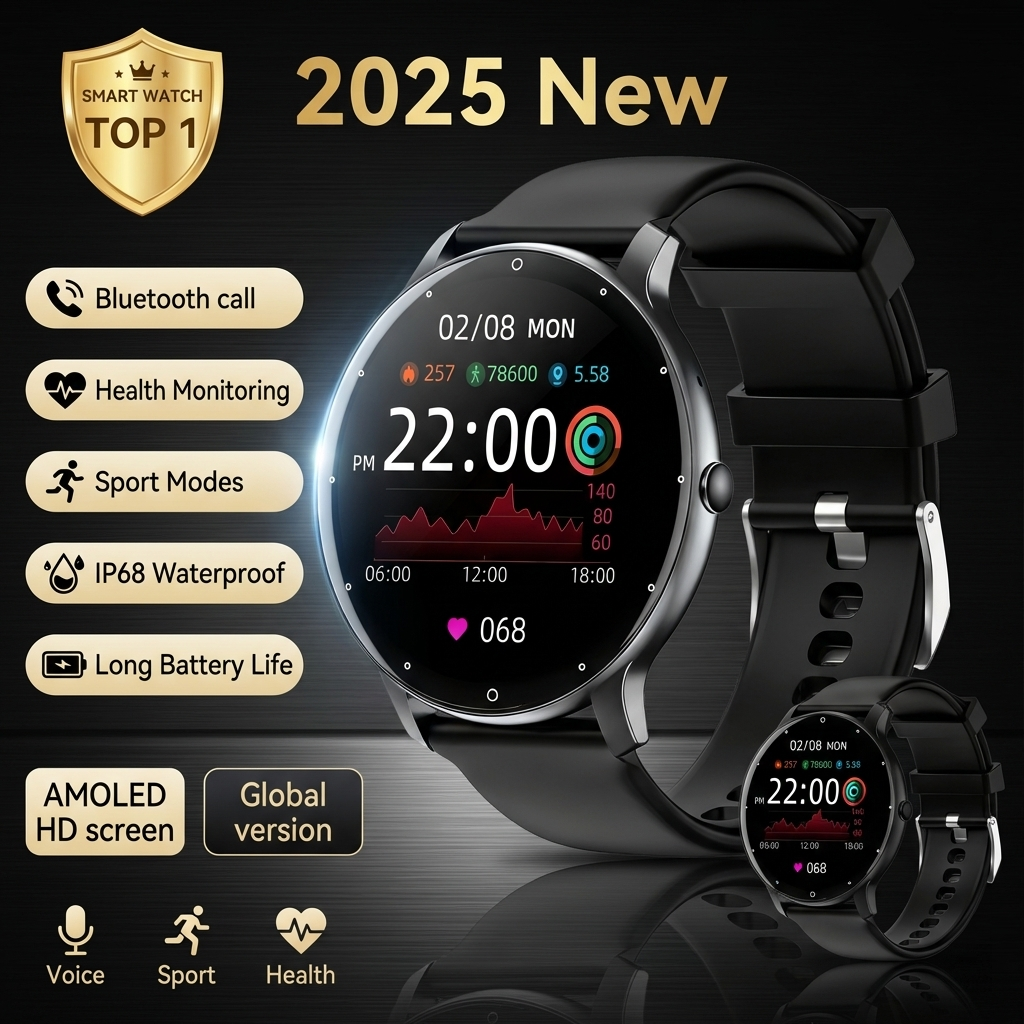 2025 New Smart Watch Heart Rat - Smartwatch New Watches 2025 incelemesi ve fiyatı