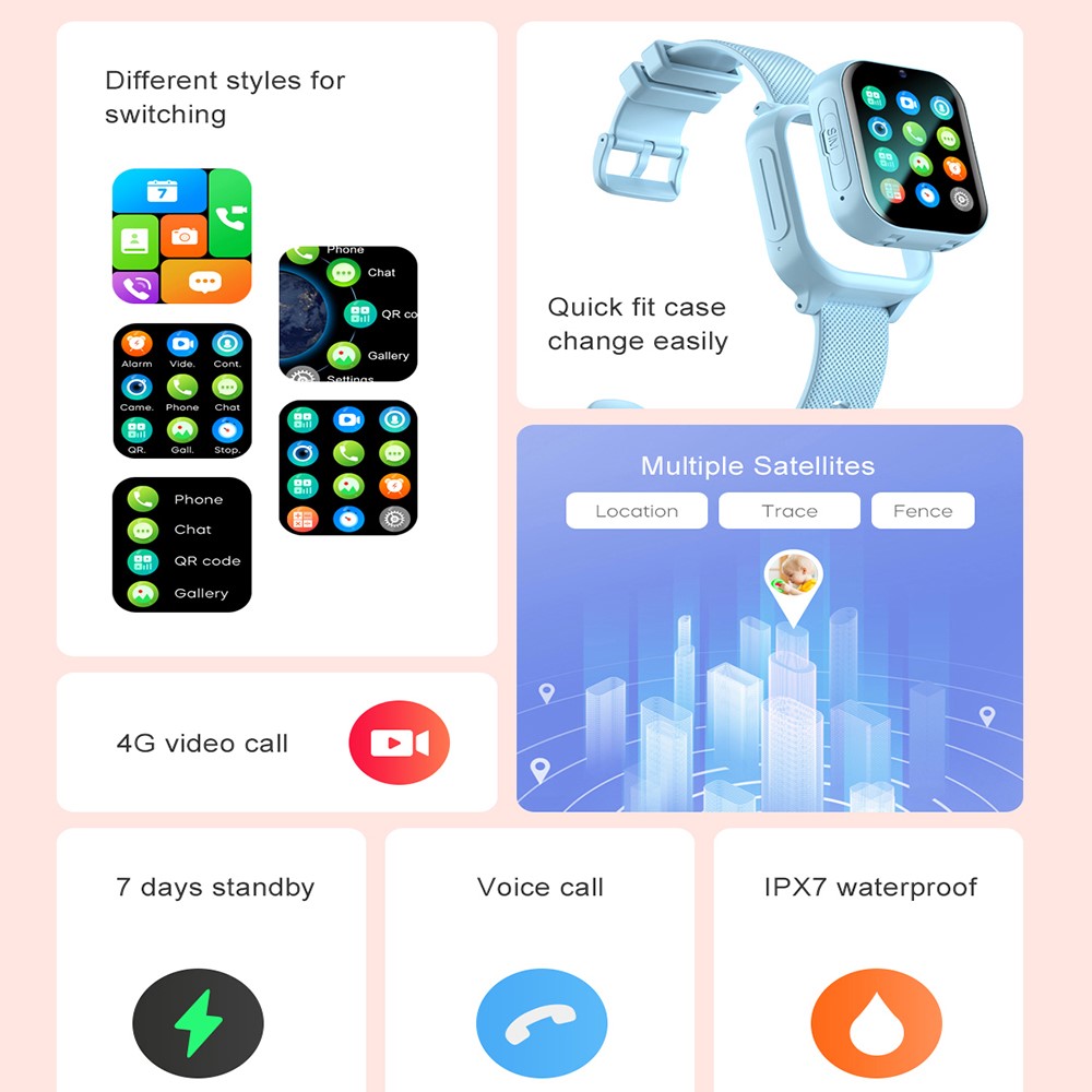 4G Children Smart Watch Phone  - Smartwatch Watches Gift For Boys With Gps incelemesi ve fiyatı
