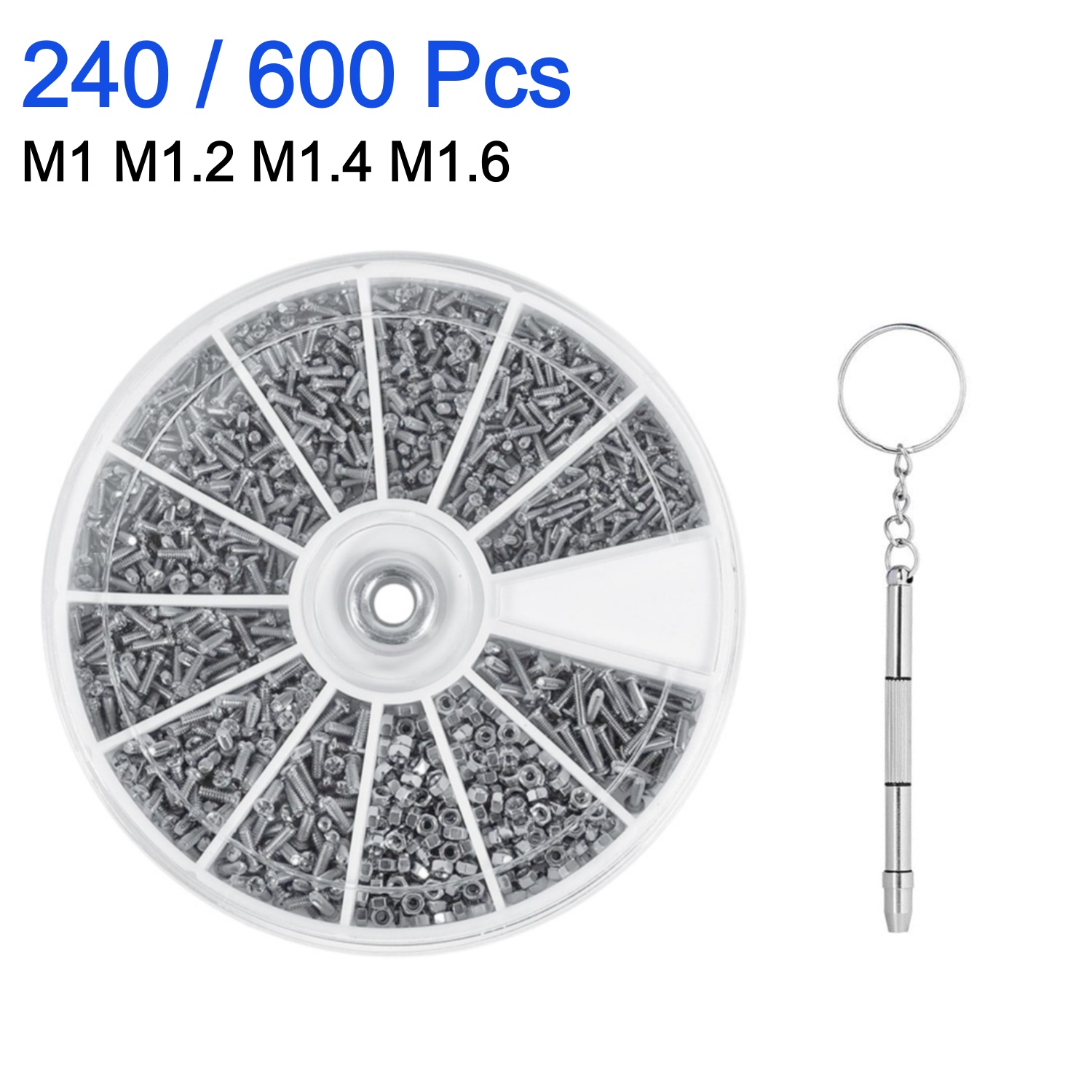 240/600Pcs small screw nut scr - Watchmaker Screwdriver incelemesi ve fiyatı