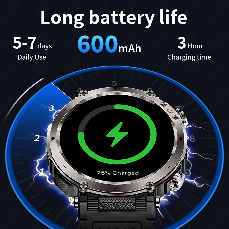 New Military Outdoor Smartwatc - Smartwatch I Watches incelemesi ve fiyatı
