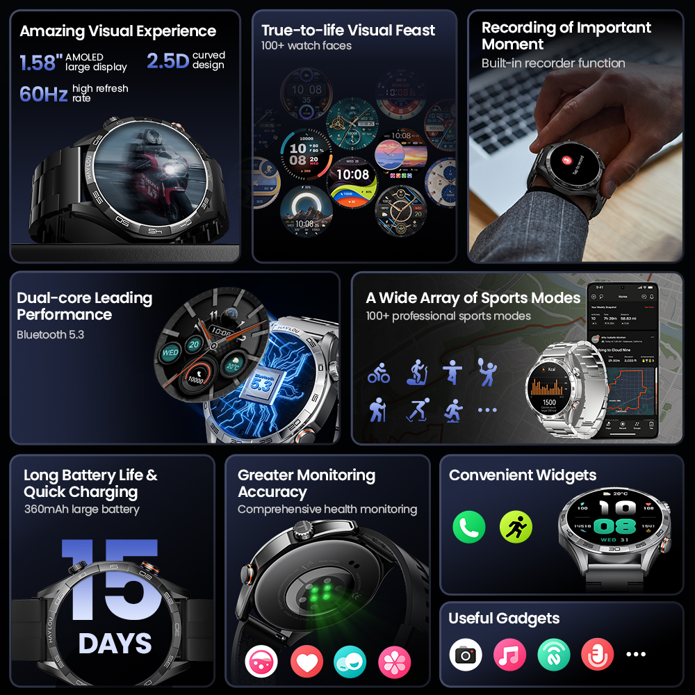 HAYLOU Solar 5 Voice Calling S - Watch Esim incelemesi ve fiyatı