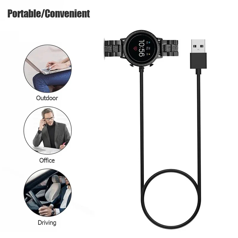 1M USB Magnetic Fast Charger D - Fossil Watches Smartwatch Gen 4 incelemesi ve fiyatı
