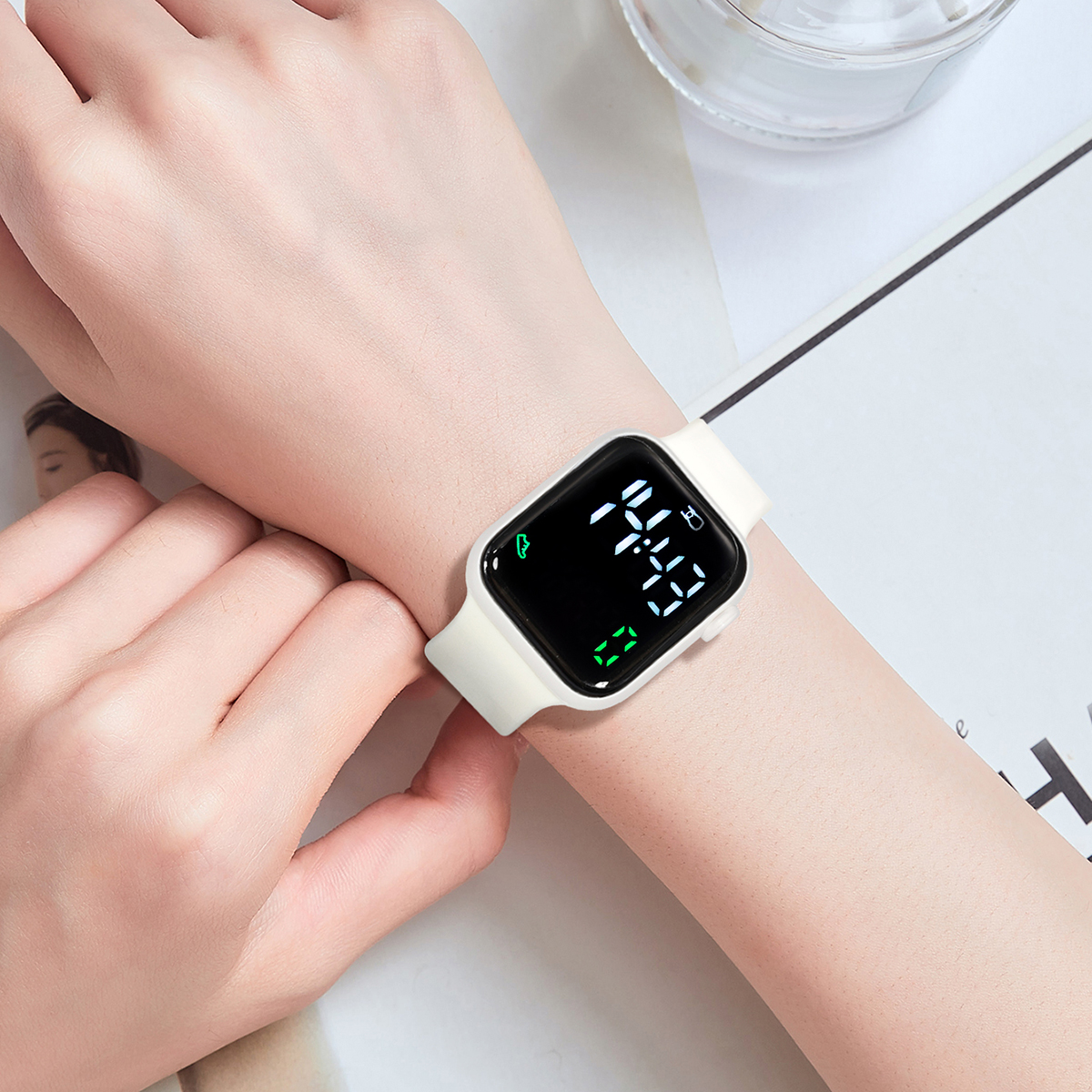 New 2PCS Student Minimalist Sm - Smartwatch Watches Digital incelemesi ve fiyatı