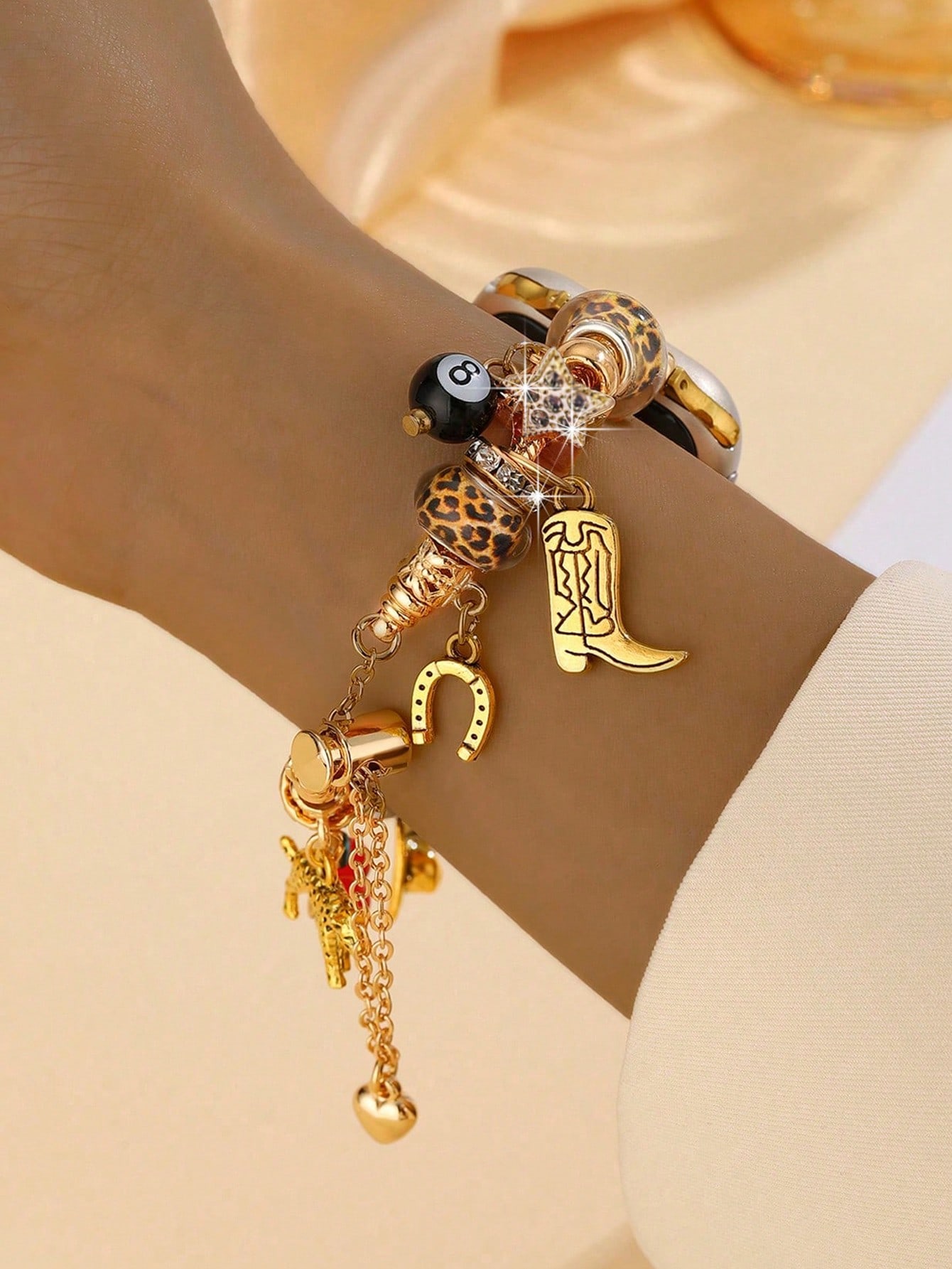 1pc Leopard Print Stylish Band - Smartwatch Stylish Watches For Women incelemesi ve fiyatı