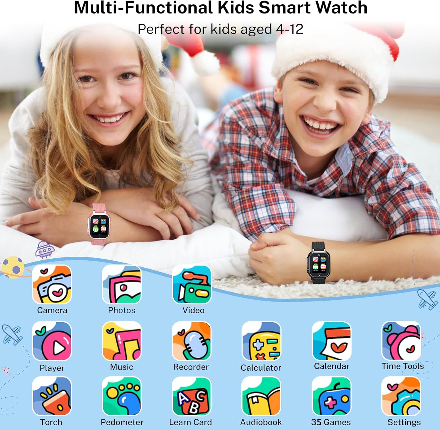 Children Smart Watch 35 Games  - Smartwatch Watches Gift For Girls incelemesi ve fiyatı